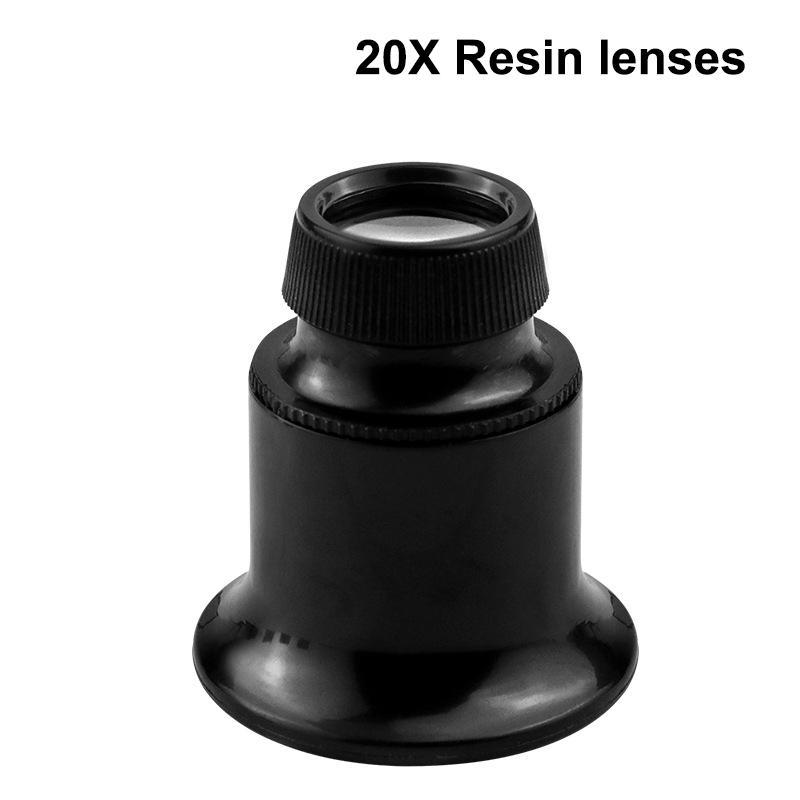 Профессиональная лупа налобная с линзами от 5x до 20x, hands-free для ремонта часов и изготовления ювелирных изделий