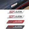 1Pcs Metal ST Line Emblem Car Fender Badge Adhesive Decal ST Line Sticker For F-ocus Fiesta M-ondeo Accessories