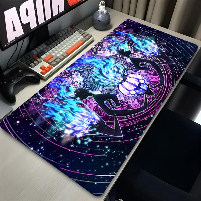 Mouse Pad Large Rubber Computer Gaming Accessories P-pokemon Chandelure Mousepad Desk Mat Locking Edge Gamer Carpet Mouse Pads