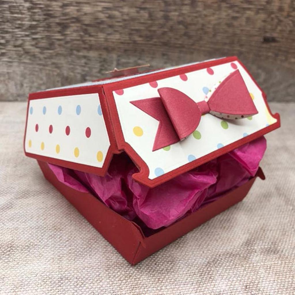 Металлические вырубные формы Коробка для гамбургера Вырубки Шаблоны Формы Трафареты для тиснения для Альбома Скрапбукинга Бумажного декора