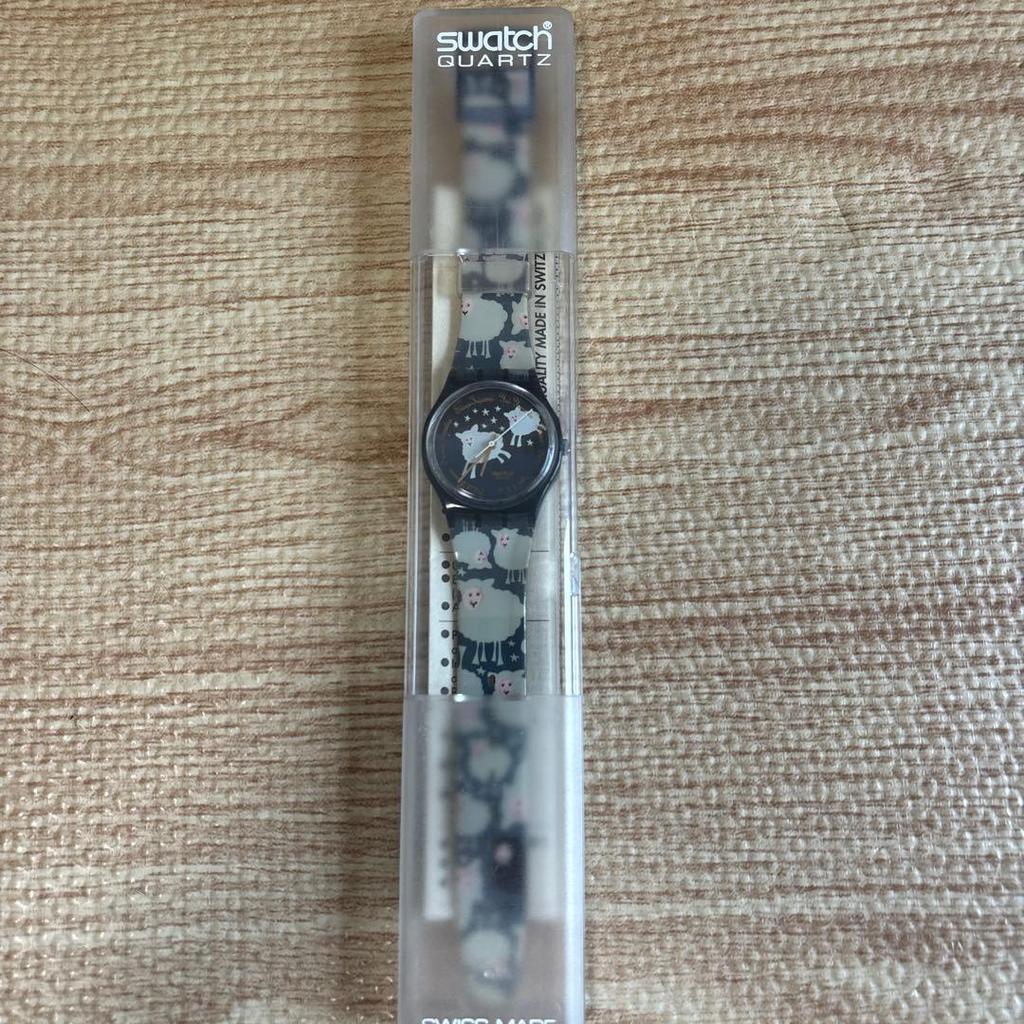 Б/у Swatch GK711 "ЧЕРНАЯ ОВЦА" Нерабочий предмет Винтаж