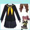 Persona 4 Kujikawa Rise Школьная форма Косплей Костюм со стильным топом, юбкой и галстуком