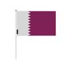 Drapeau - Qatar - Mini Drapeau - 14 X 21 Cm - Polyester - Léger Et Robuste