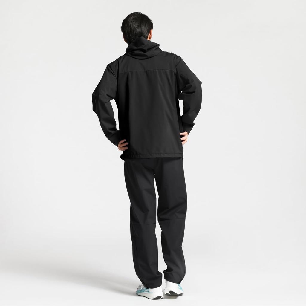 Rain Wear Descente General Purpose Rain Top and Bottom Set Stretch Water Pressure Resistance Moisture Permeability Lightweight Retroreflective Storage