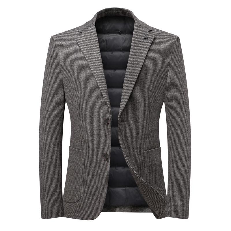 ROMON Мужской зимний блейзер в стиле business casual с наполнителем из пуха и шерсти