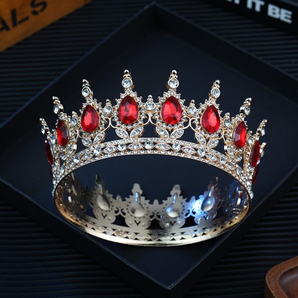 Elegant Bridal Tiara Vintage Crystal Headpieces King Rhinestone Wedding Crown Special Event