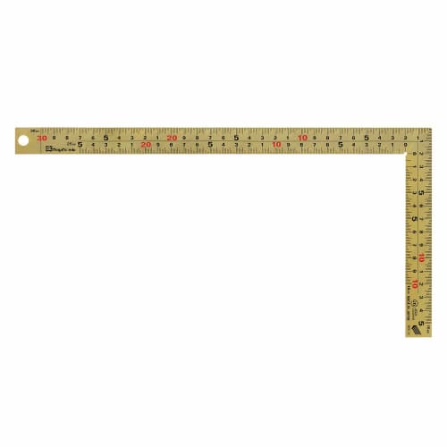 Kinwashi Gold Curved Ruler, 30cm, Thick and Wide, Durable, Ink-Repelling, Easy-to-Read Graduations, GMT-30CKD