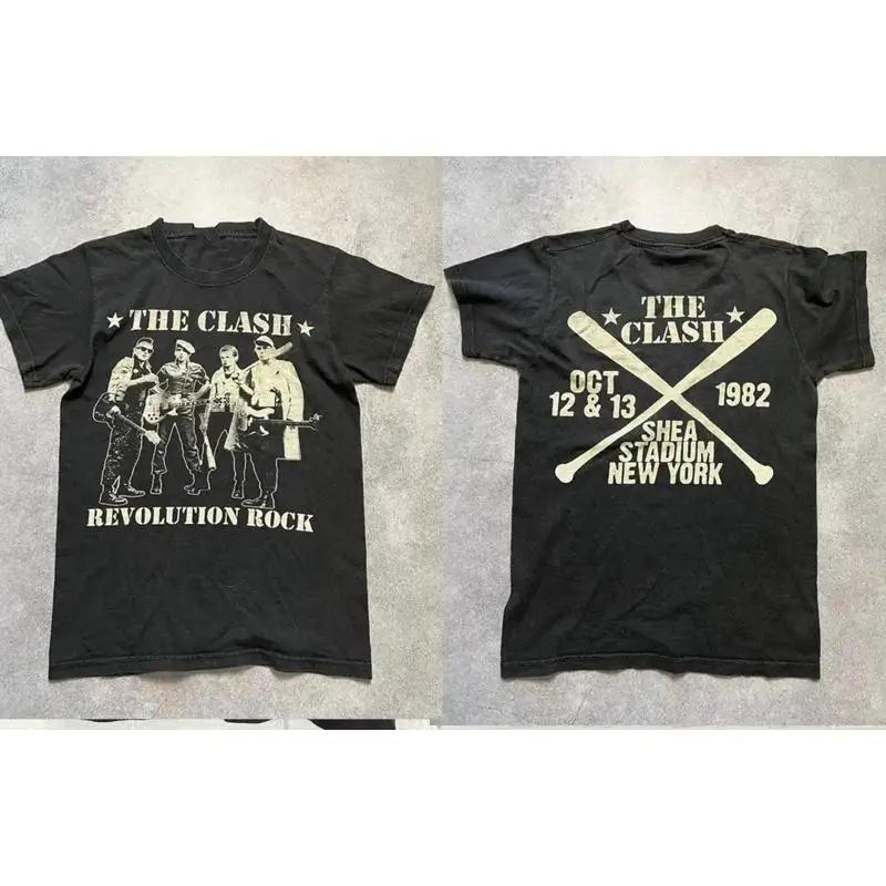 The Clash Tour 1982 For Fans S To 5Xl 2 Sided T Shirt