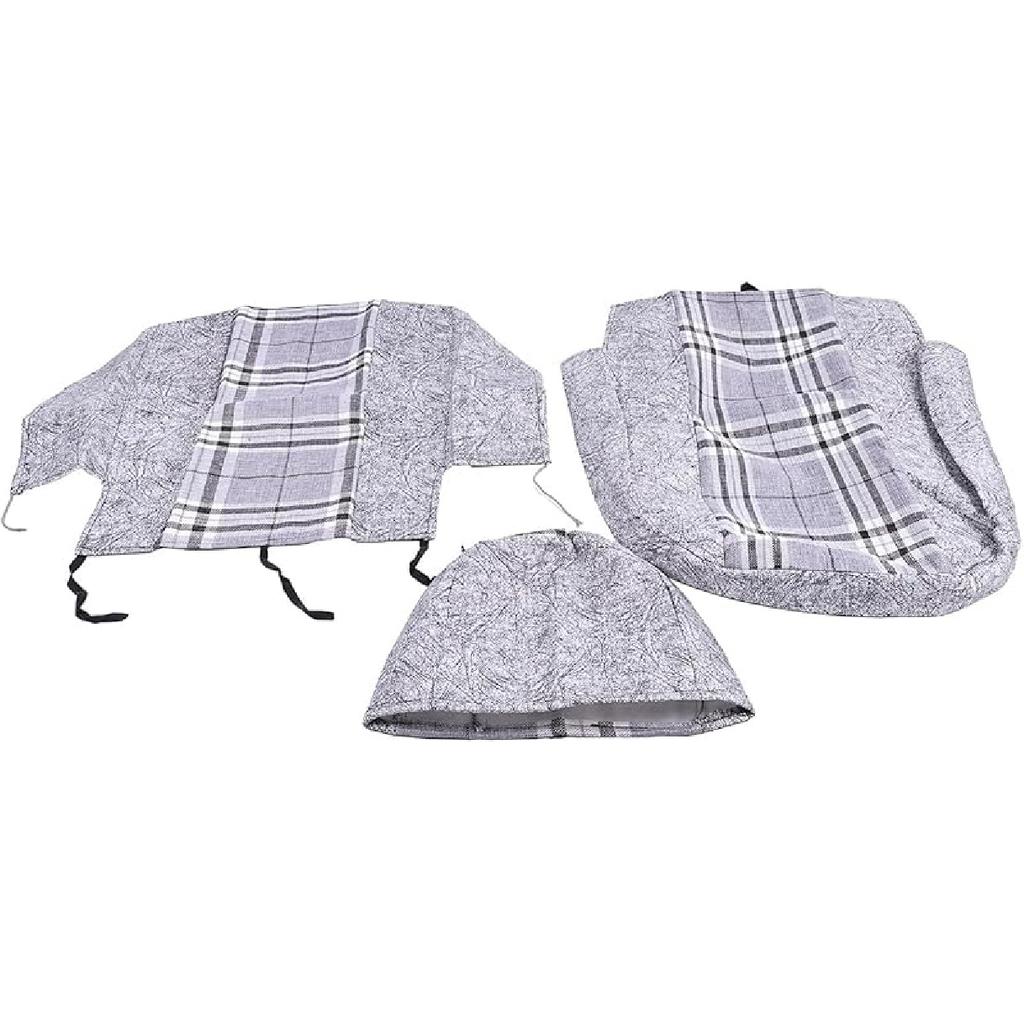 FridayParts Excavator Wheel Loader Bulldozer Tractor Seat Cover Seat Protector Compatible for Komatsu Caterpillar CAT Kobelco Doosan Daewoo Case