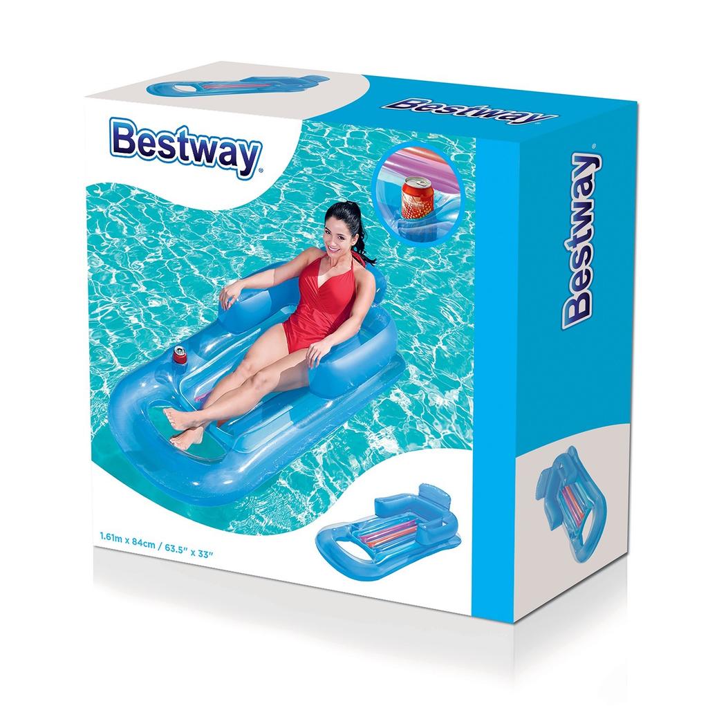 Inflatable Mattress, Armchair, Deckchair 161 X 84 Cm Bestway 43028 Silver