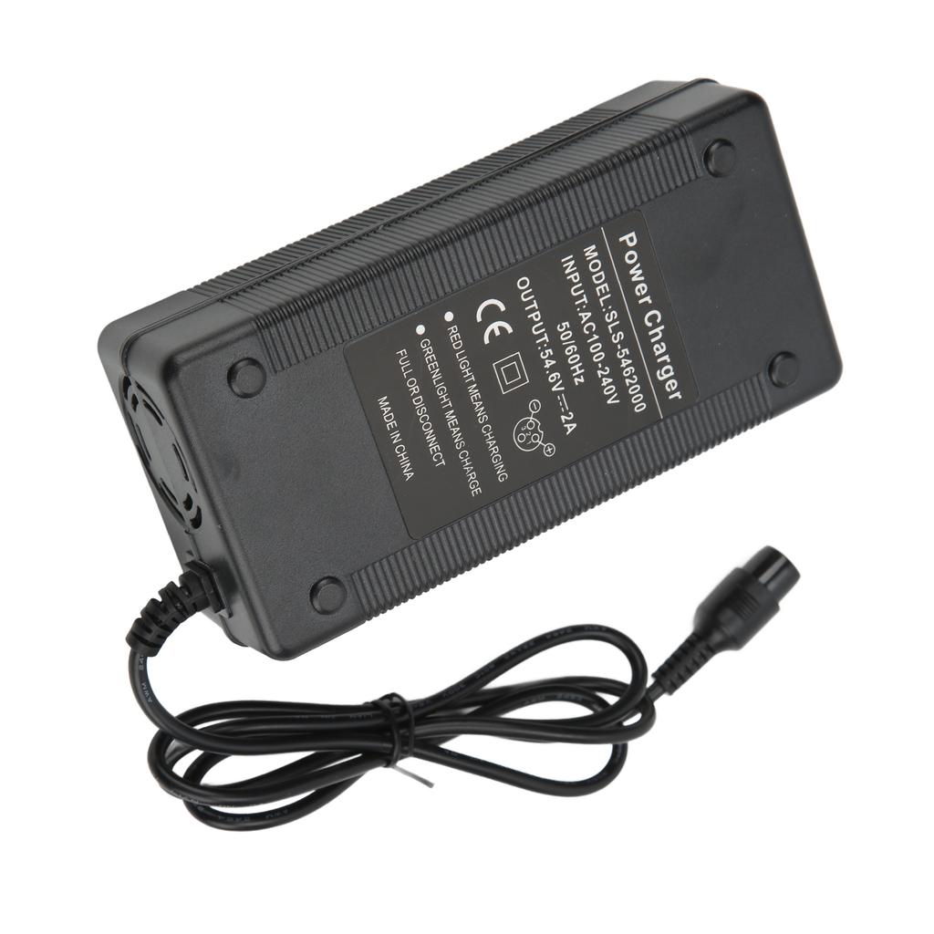 Зарядное устройство для скутера KUGOO M4 M4PRO 10 дюймов с 3 отверстиями, 54,6 В 2 А, авиационное зарядное устройство, вилка 100-240 В EU.