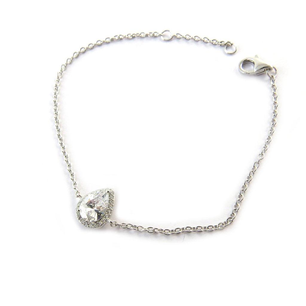 Les Trésors De Lily [N6819] — Белый серебряный браслет «Сисси»