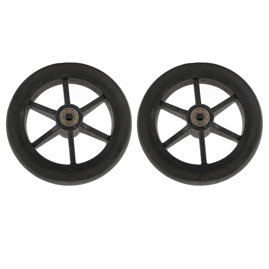 2 шт. Колесо для инвалидной коляски 6 дюймов Запасная часть Аксессуар для электрической инвалидной коляски для большинства электрических инвалидных колясок Черный