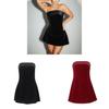 Polyester Spandex Backless Sleeveless Aline Dress For Winter Casual Females