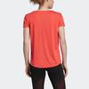 Adidas Quick-Dry Training Casual Sports Round Neck Short Sleeve T-Shirt Women Tops Coral-Pink EI6383