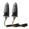12V Indicator Lamp Amber Flashing Light Blinker Mini Motorcycle LED Turn Signal Lights Motobike Parts 8mm Turn Signal Lamp