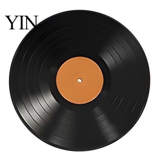 Erasable Vinyl Record Board DIY Graffiti Clock Ornament, Reusable Blank Acrylic Retro Tabletop Hanging Display Wall Decor with Stand, Personalized