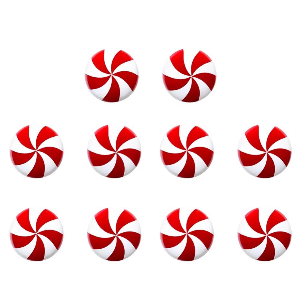 10pcs Silicone Christmas Knob Button Cover Peppermint Candy Drawer Knobs Cover Dresser