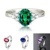 Emerald Color Retro Open Green Jasper Ring for Women