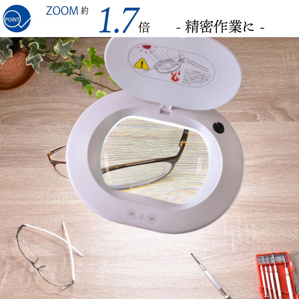 Светодиодный светильник Ohm Denki с увеличительным стеклом, дневной свет, цвет B (750лм/1.7x/белый) AS-L60BL-W БТЭ-A1000