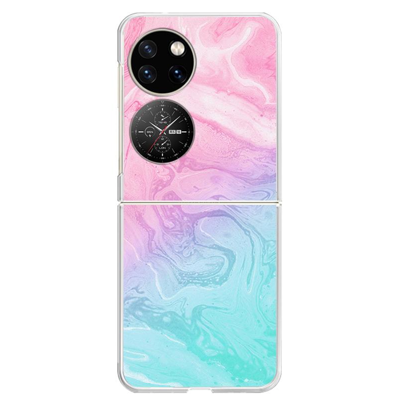 Для Huawei P50 Pocket Чехол Прозрачный Жесткий ПК Задняя Крышка Телефона Для Huawei Pocket 2 Чехлы P50 P 50 PocketS S Чехлы Capa