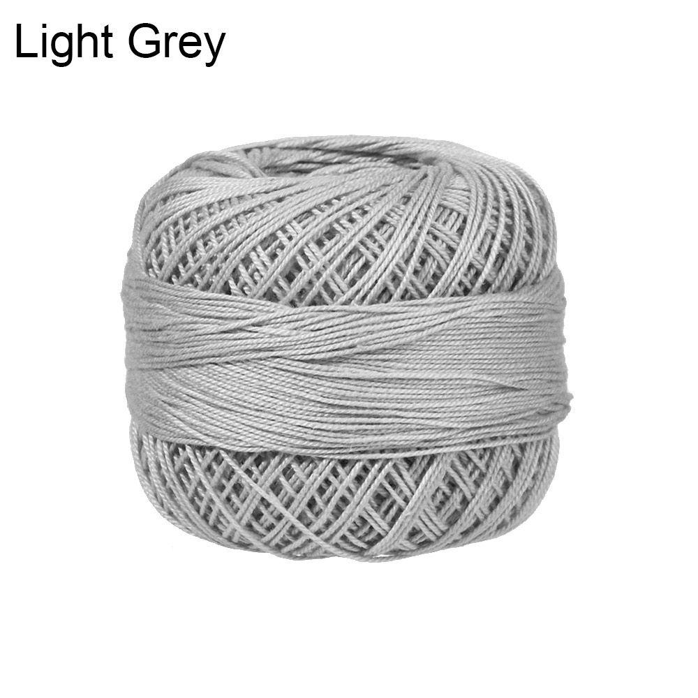 Легкая пряжа из чистого хлопка с кружевом для вязания крючком и спицами - Доступно несколько цветов