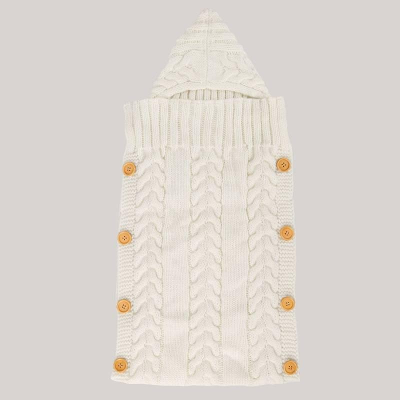 Premium Quality Newborn Sleeping Bag Baby Infants Knit Crochet Swaddle Wrap