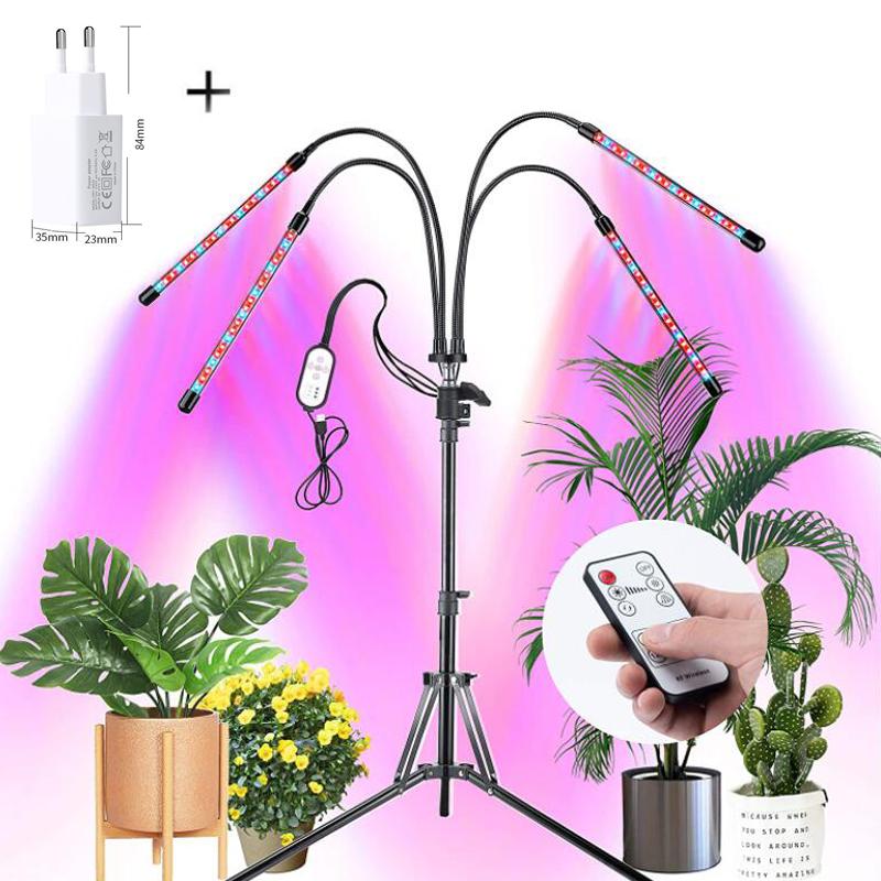 5 В USB красный синий светодиодный светильник полного спектра для выращивания растений фитолампа с регулируемой яркостью для рассады цветов и овощей водонепроницаемая фитолампа для выращивания растений