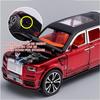 1:32 Scale Alloy Model Car for Cullinan, Zinc Alloy Pull Back Toy Car with Sound and Light, Luxury SUV Miniature Metal Vehicle Collectible Toys