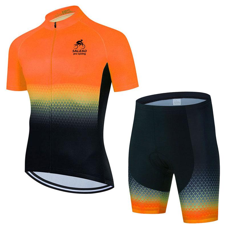 2024 Salexo Ropa Ciclismo летний мужской комплект веломайки с коротким рукавом гоночный горный велосипед велоспорт одежда велосипедная одежда костюм