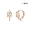 [LsSHOP] 14K Serenity Pave One-Touch Earrings (Gold Plated)_LJ5159BRE