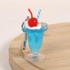 3D Simulation Ice Cream Phone Keychain With Star Pendant Creative Food Keyring For Bag Kawaii Charms Mobile Phone Accessories