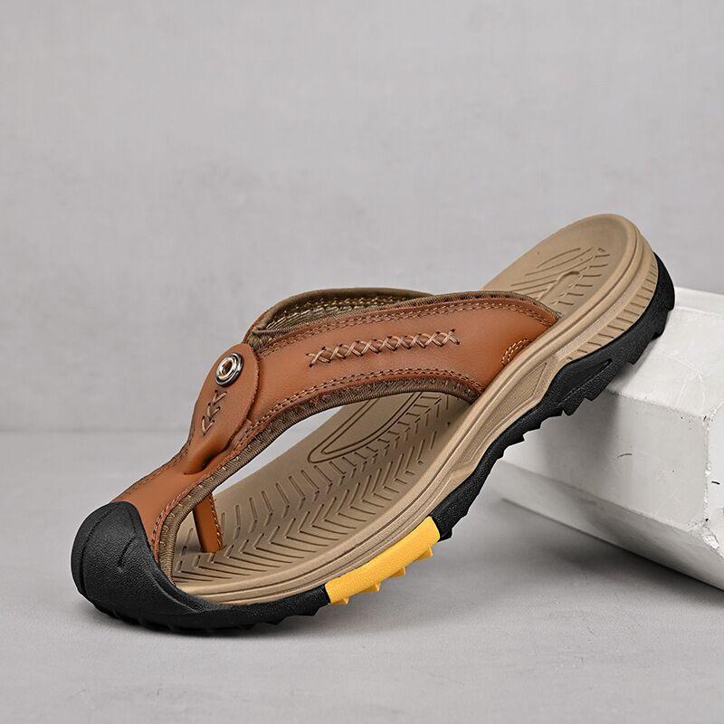 Outdoor Summer Men's Sandals Summer Men Slippers Shoes Non-Slip Mens Casual Sandalis Black Flat Sandal Mens