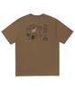 Коричневая футболка с карманом Brown Bless Spreading - Коричневый
