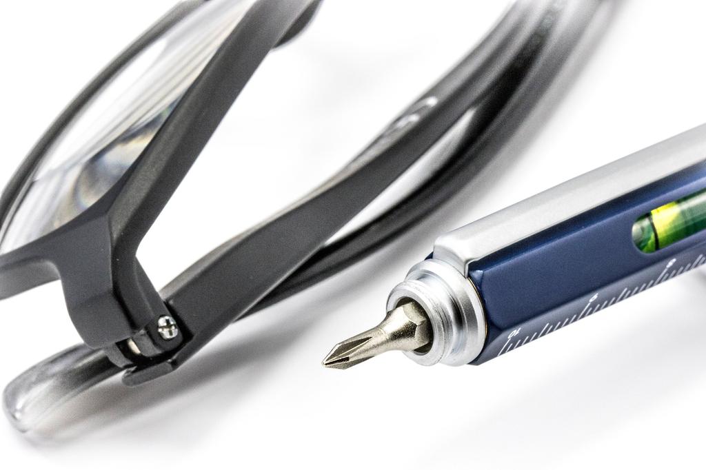 Troika Шариковая ручка сантиметр дюйм уровень синяя многофункциональная ручка, линейка, уровень, многофункциональная шариковая ручка, строительство,