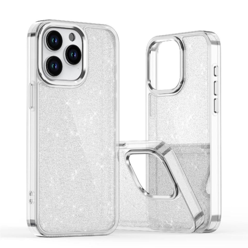 Glitter Clear Protective Case for iPhone 16 Pro by Hurtel