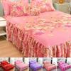 Комплект постельного белья из 3 предметов (1xпростыня+2xнаволочка)Простыня с оборками, оборка для кровати, простыня на резинке, двойное покрывало, наматрасник, постельное белье, простыня, покрывало с наволочками