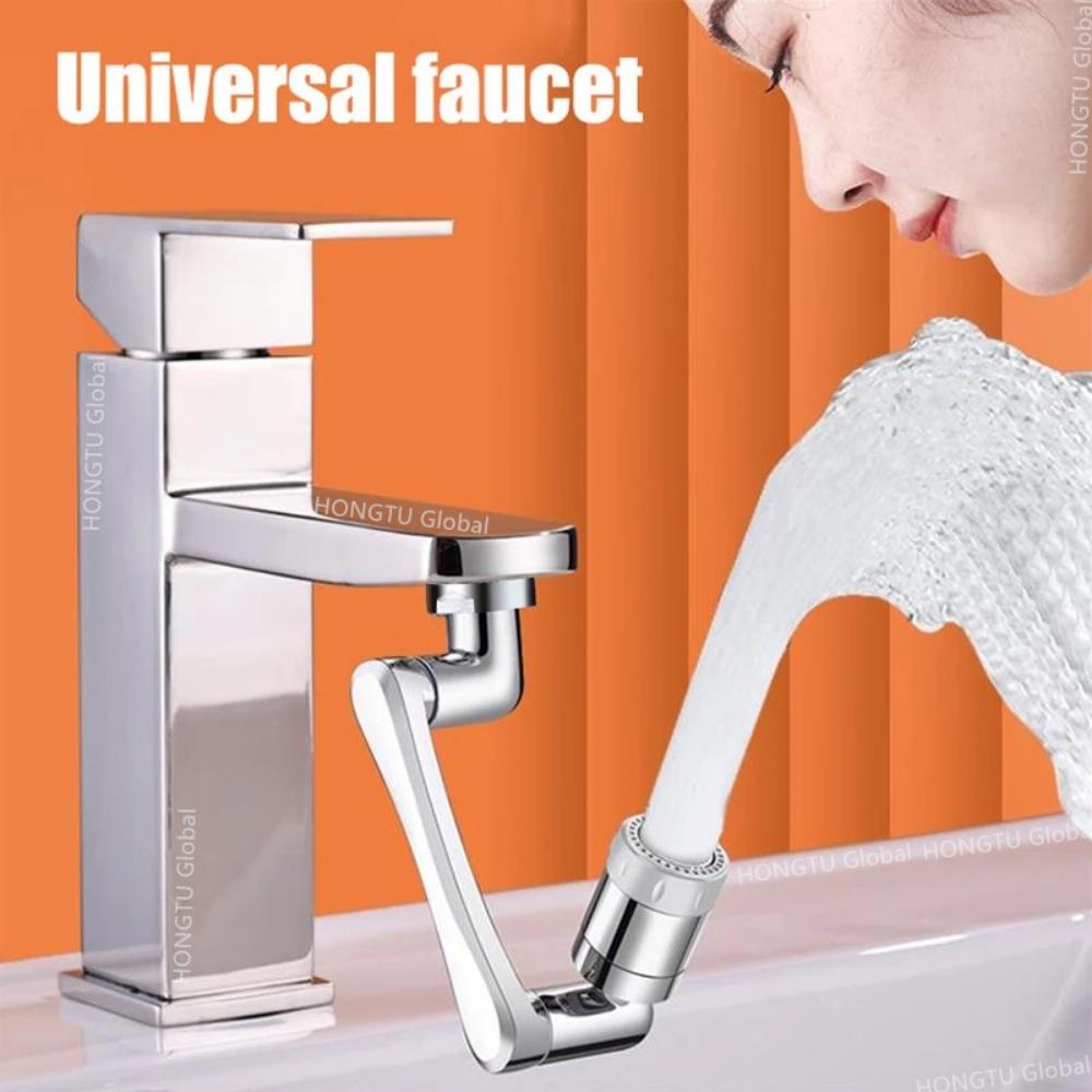 Metal 1080° Universal Rotation Faucet Sprayer Head for Extension Faucets Aerator Bubbler Nozzle Kitchen Tap Washbasin Robot Arm