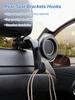 Car Backseat Magnetic Phone Mount – 360° Rotatable Holder with Hook, Ideal for Navigation & Video Viewing