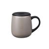BRUNO Stainless Steel Mug with Lid, Insulates Hot and Cold Drinks, Double-Layered Vacuum Wall, Short, 320ml, Warm Gray, BHK262-WGY
