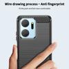 MOFI JK TPU Series-1 TPU Cover for Honor X7a 5G/Play 40 Plus 5G Carbon Fiber Brushed Phone Shell