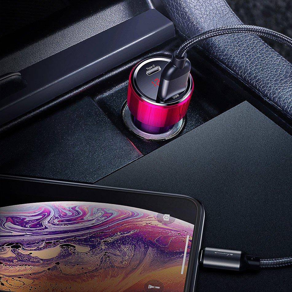 Powerful Magic Series 2XUSB 45W Fast Car Charger Pps Qc 4.0