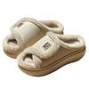 Fashion Velcro Cotton Slippers New Winter Fluffy Slippers Can Be Worn Indoors and Outdoors