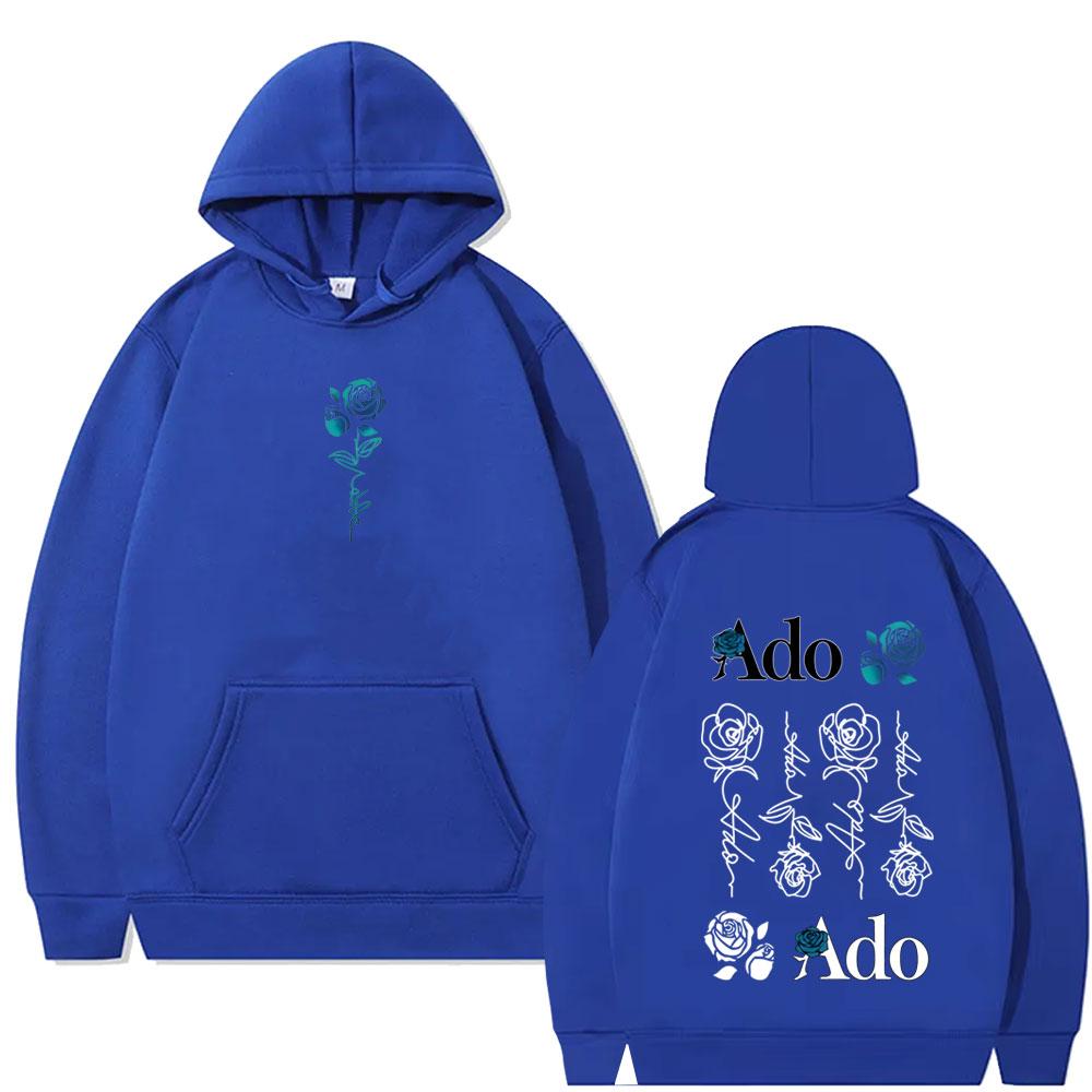 Худи Ado World Tour Hibana Мужская Женская Одежда Мода Японский Стиль Уличная Одежда Унисекс Повседневный Пуловер Толстовка
