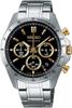[Seiko] SEIKO 15 Second Chronograph Quartz Watch Men's SBTR015 Black X Gold []