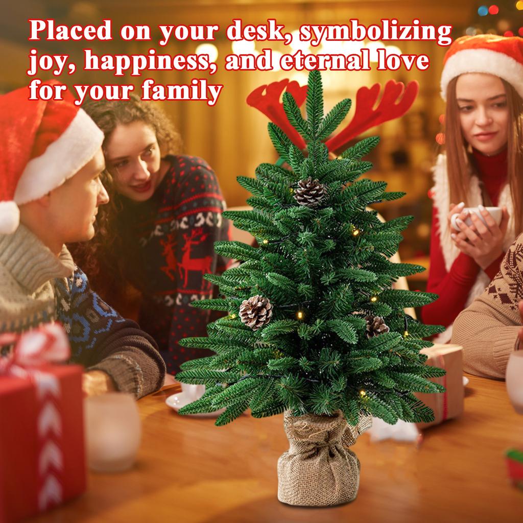 Artificial Christmas Tree Desktop Small Tree Pe Christmas Decoration Christmas Tree Ornaments Small Christmas Tree