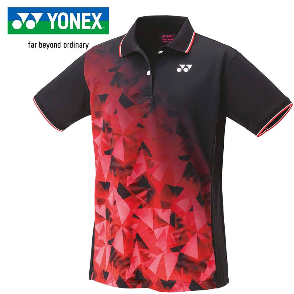 Женская футболка Yonex для игры с коротким рукавом, черная, размер M, (007),