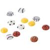 40Pack Football Assorted Sport Ball Slime Charms Volleyball Flat Back Resin Charms  for Scrapbooking