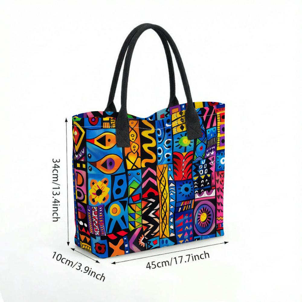 Colorful Tribal Print Tote Bag