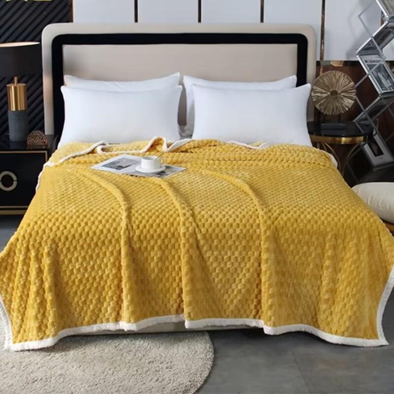 Толстое фланелевое одеяло, покрывало для дивана, одеяло для сна в офисе, зимнее двухстороннее бархатное покрывало для кровати